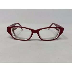 Paris Blues 107 Red Eyeglasses Frames 50-15-136 Paisley